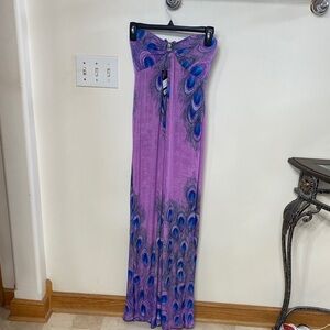 Purple Peacock Resort Dress